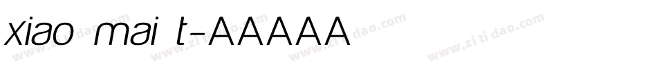 xiao mai t字体转换